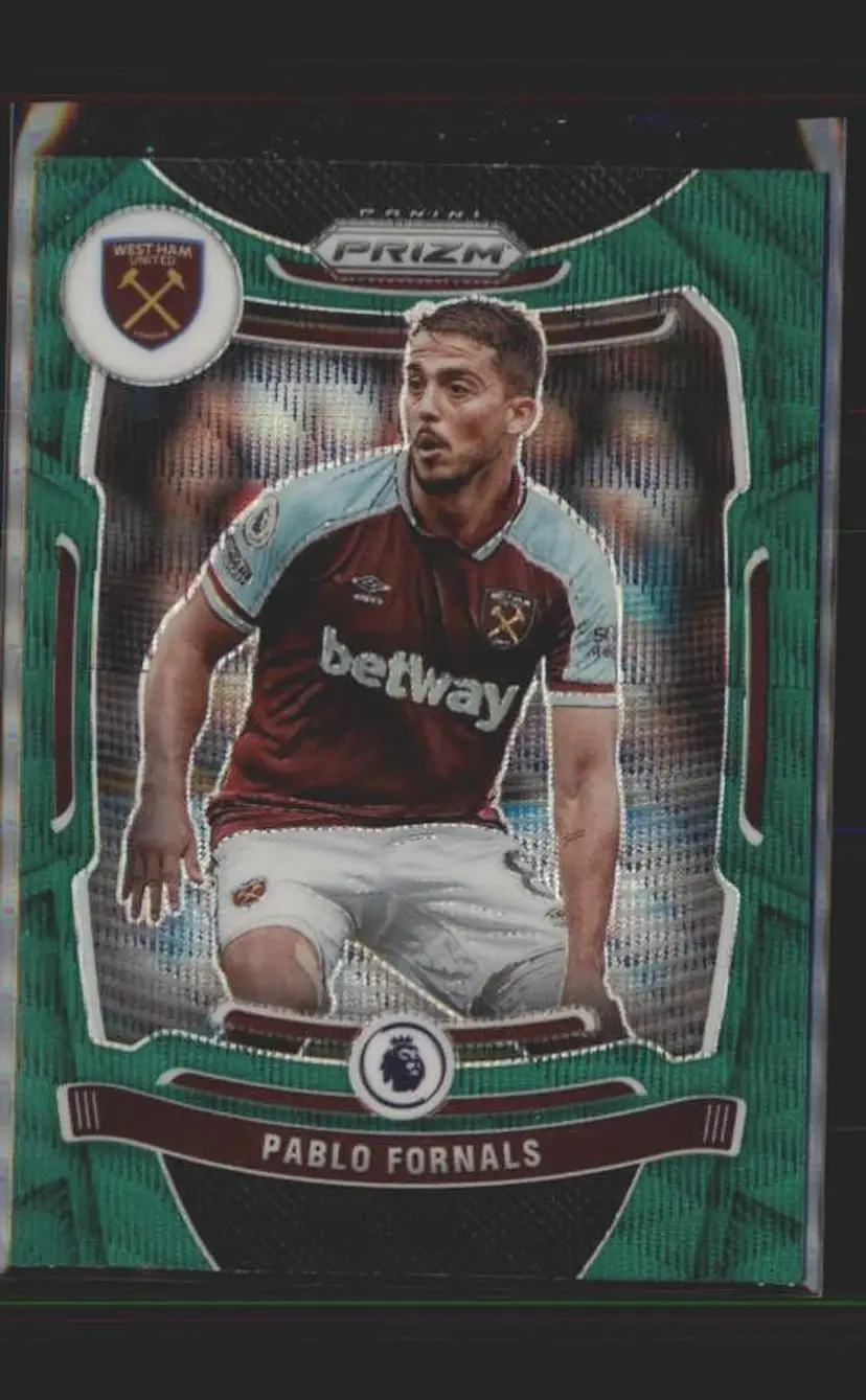 2021-22 Panini Prizm Premier League #233 Pablo Fornals Green Wave - ( 138 ) - West Ham United