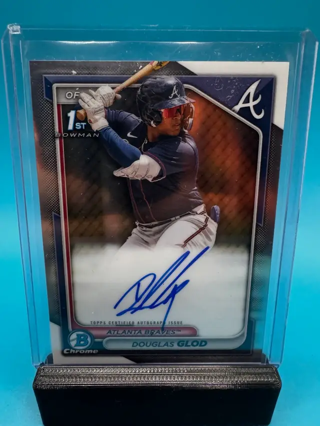 Douglas Glod 1st Bowman Chrome Auto Atlanta Braves