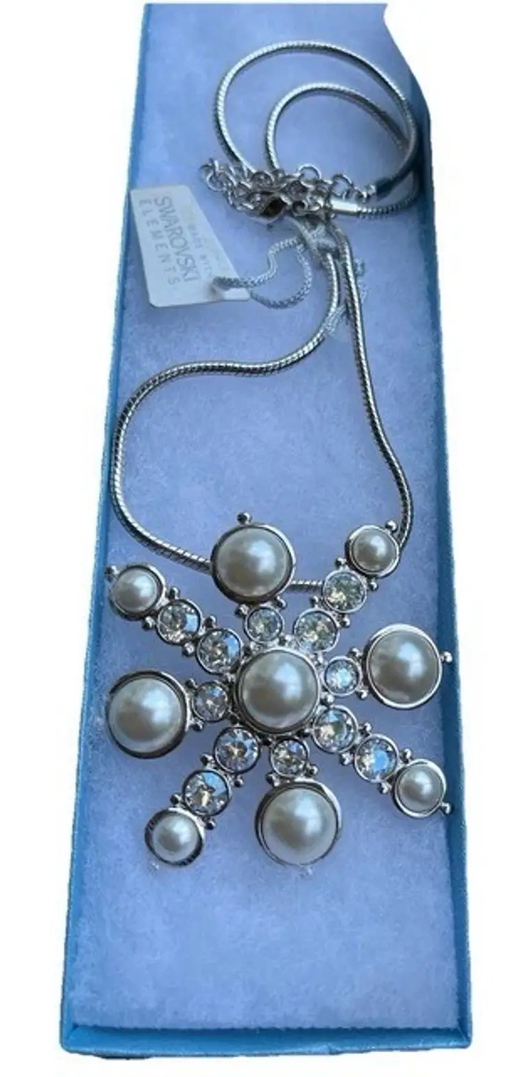 Swarovski Touchstone Pin/Necklace Snowflake