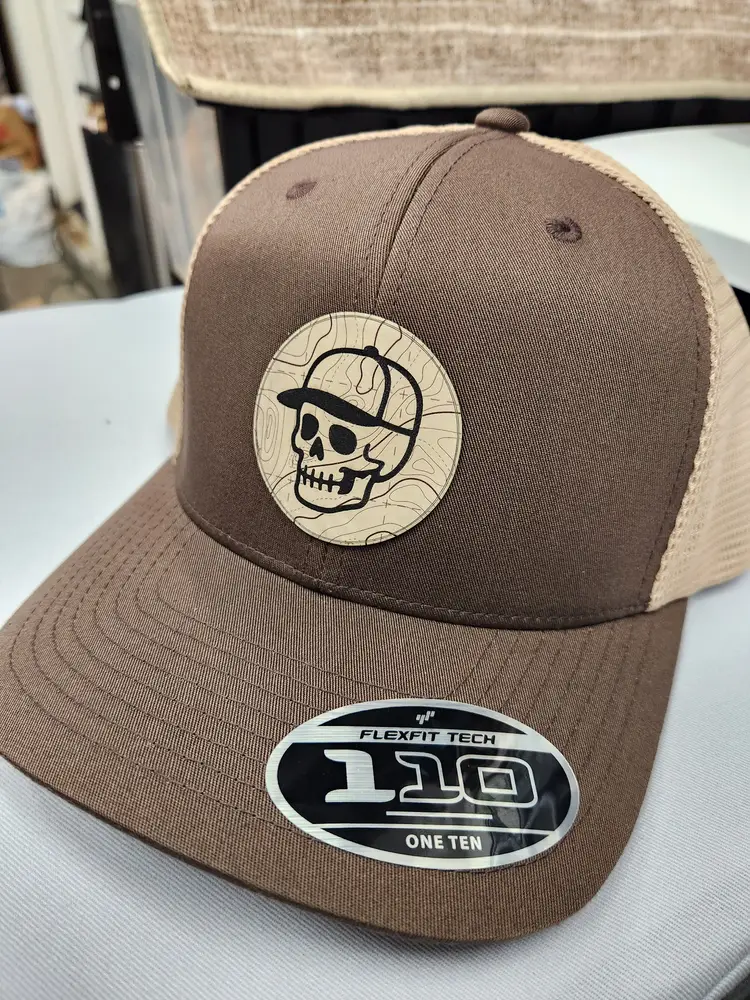 #02 TI topo skull Tan on 110