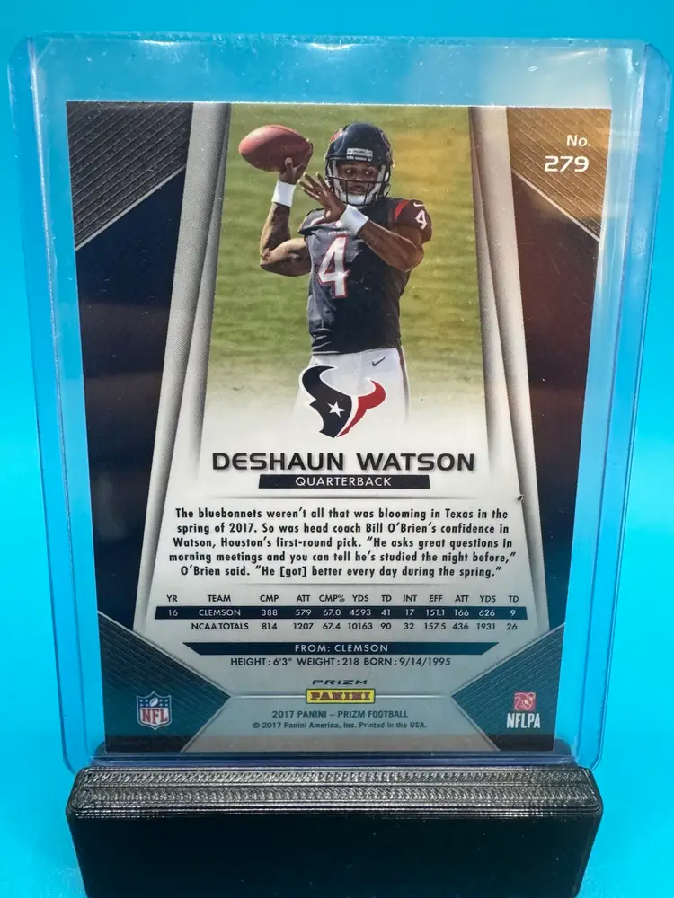 Deshaun Watson Prizm Silver RC Cleveland Browns