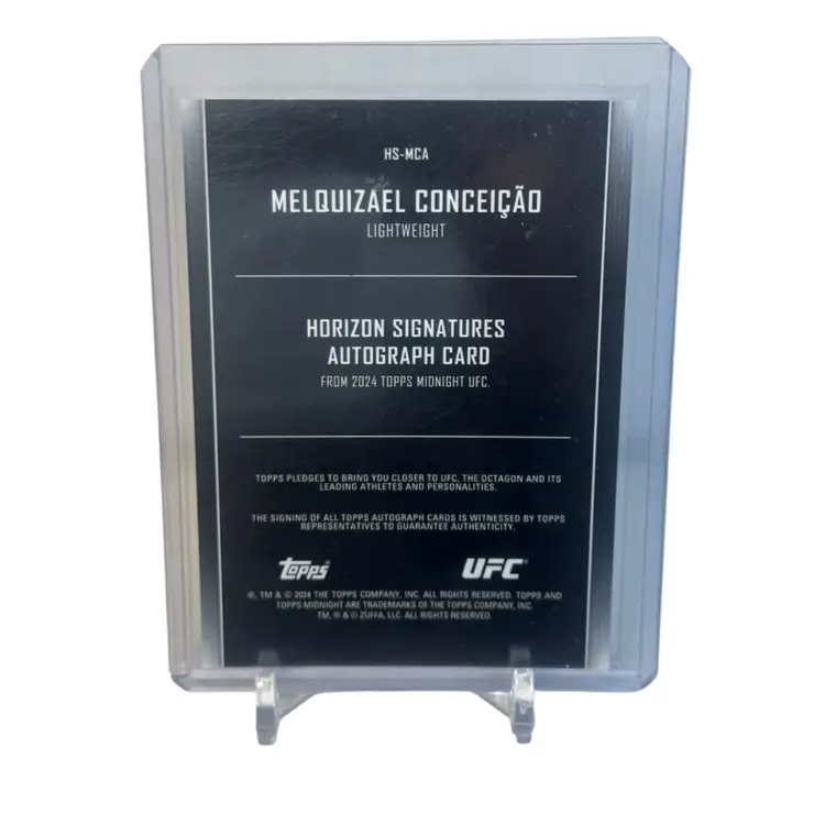 Melquizael Conceicao 2024 Topps Midnight RC Auto UFC