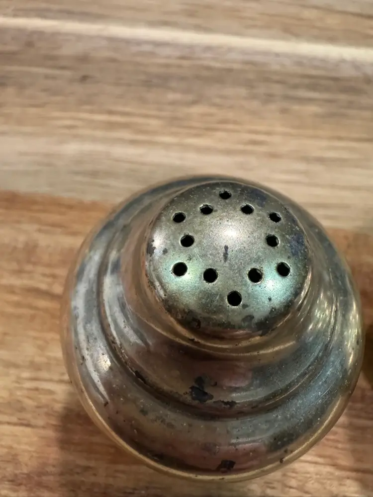 Vintage Silver Plate Salt And Pepper Shakers