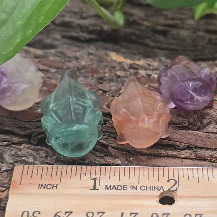 Fluorite Axolotyl from China ~ Random Pick ~ Crystal Carved Animals