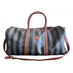 #1 Fendi Pequin Stripe Boston Duffle