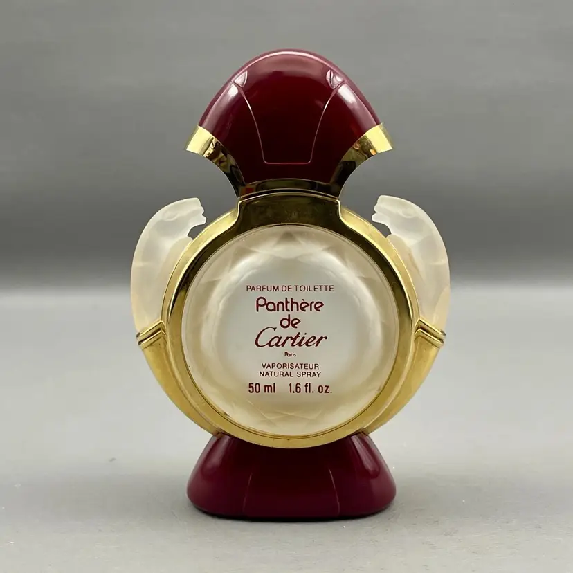 Vintage Panthere De Cartier Perfume Bottle Panther EMPTY Panther France 5"