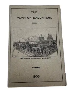 1905 Plan of Salvation John Morgan LDS Mormon Tract Independence MO Antique