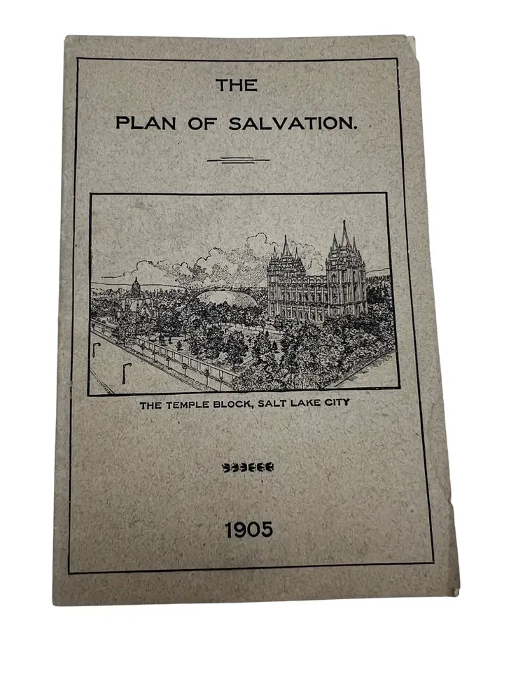 1905 Plan of Salvation John Morgan LDS Mormon Tract Independence MO Antique