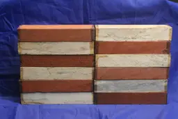 Lot of 12 Knife Handle Blanks 6"X1.5"X1" Kiln Dried Tamarind (6) and Padauk (6)