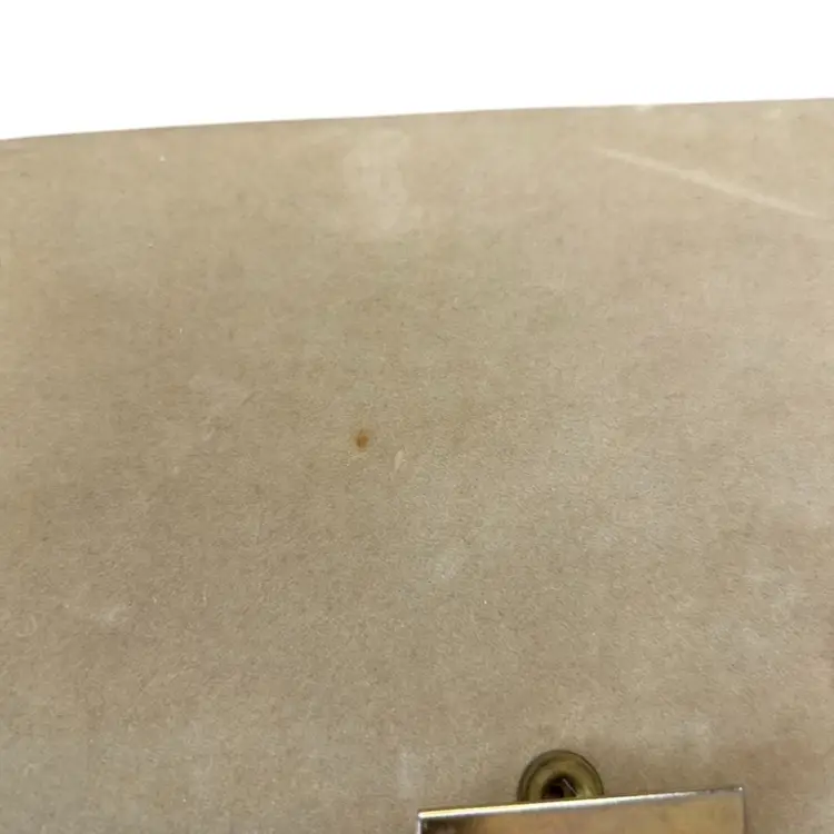 Cream Suede Travel Jewelry Case Spot On Top See Picture @7x5x1 1/2