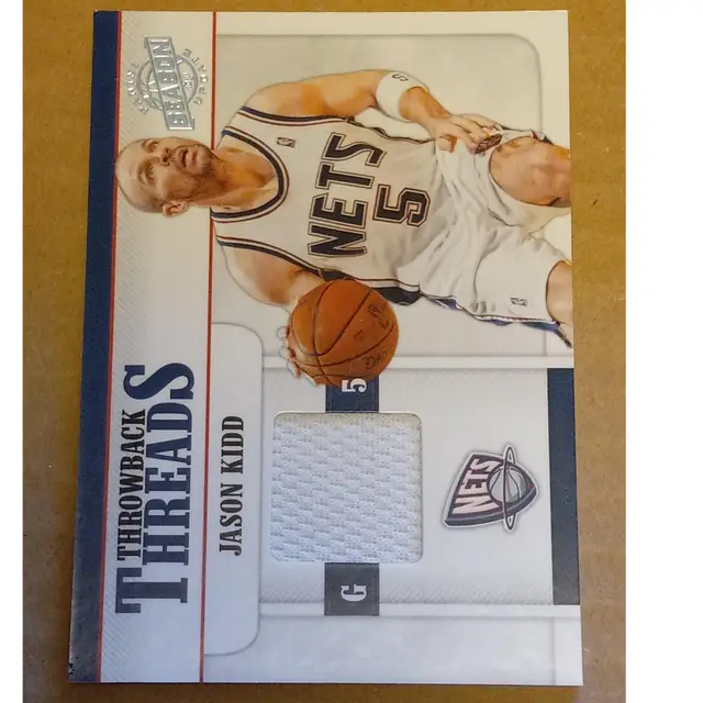 Jason Kidd 2011 Panini Season Update Throwback Threads Jersey Relic/499 #11 Nets