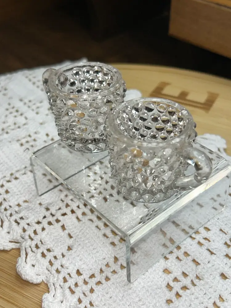 Child’s Toy Miniature Hobnail EAPG Glass Cups