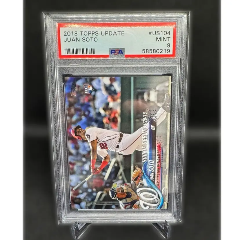 2018 Topps Update Juan Soto Rookie Debut RC PSA 9 New York Yankees