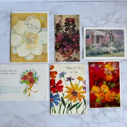Vintage Greeting Card Lot - Subtle Floral Designs