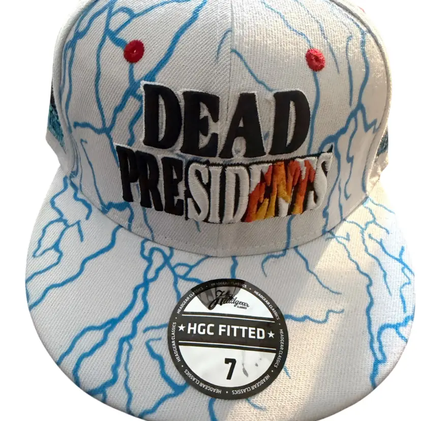 $40 Headgear Classics "Dead Presidents" lightning patterned fitted cap 7