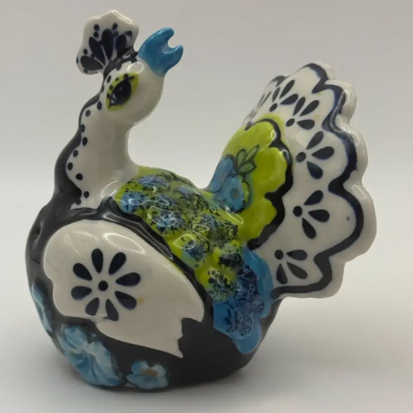 Blue Sky Clayworks Blue Peacock Single Shaker Replacement Or Figurine