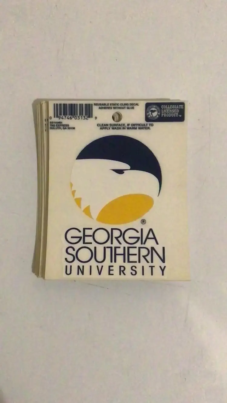 25 Count Georgia Southern University Eagles Static Window Cling Lot