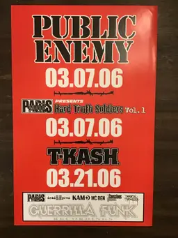 Public Enemy Rebirth Of A Nation album 11x17 promo poster 8 count lot 2006