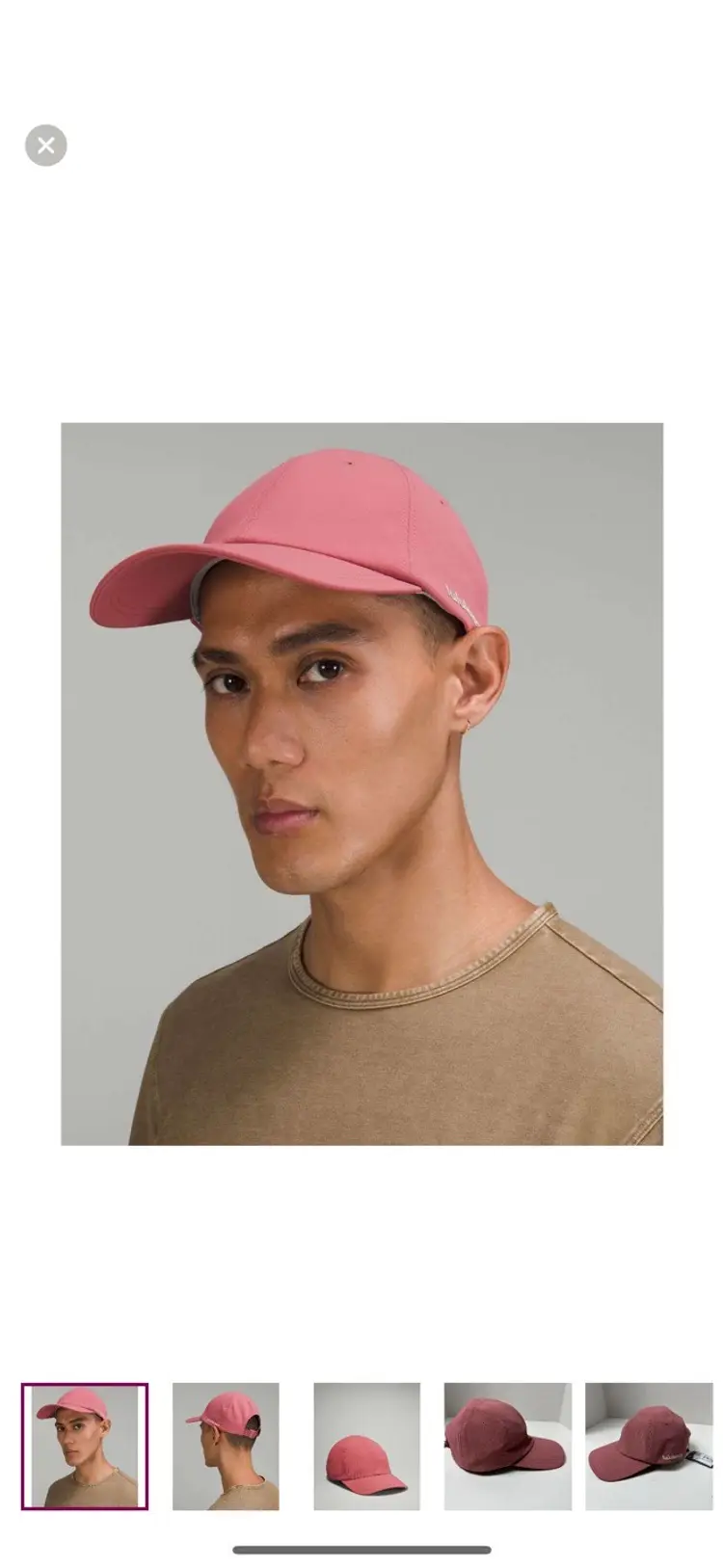 NWT Lululemon Men's Day Shade Ball Cap *Sport In BRRO/Brier Rose One Size