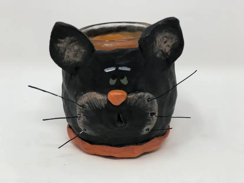 Crazy Mountain Black Cat Votive Holder