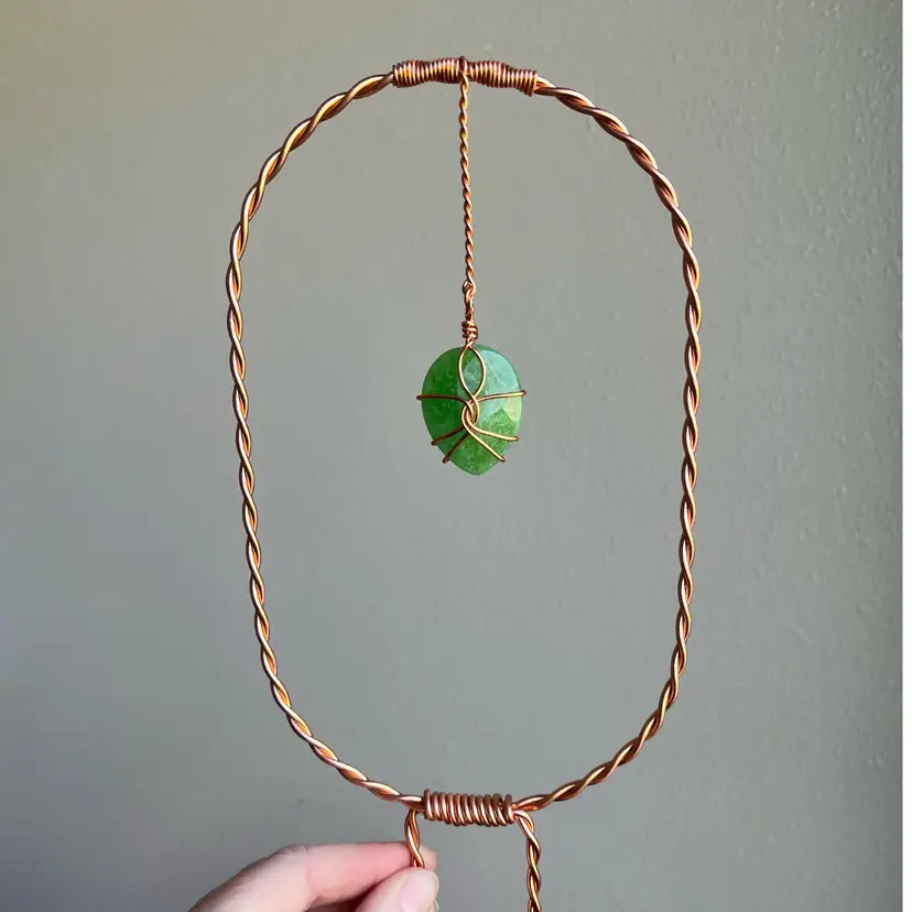 Jade Teardrop Pendant