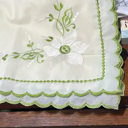 Needlepoint homemade pillowcases