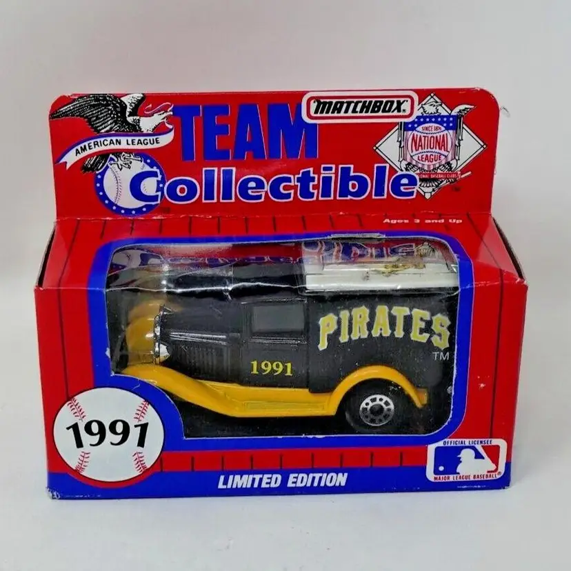 1991 Pittsburgh Pirates MLB Team Collectible Vintage Matchbox Diecast
