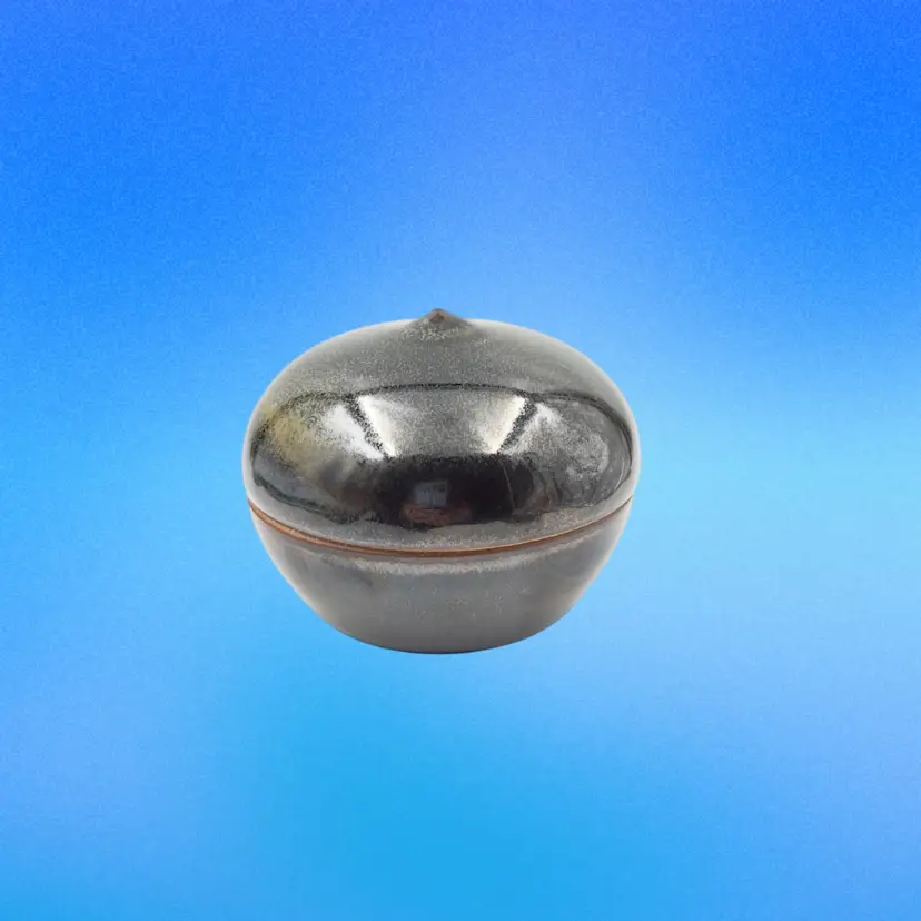 Pottery Trinket Box Ring Dish