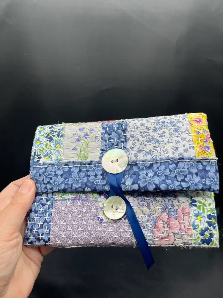 Made By Me Hand Sewn Pouch 7 3/4” x 5 1/2”