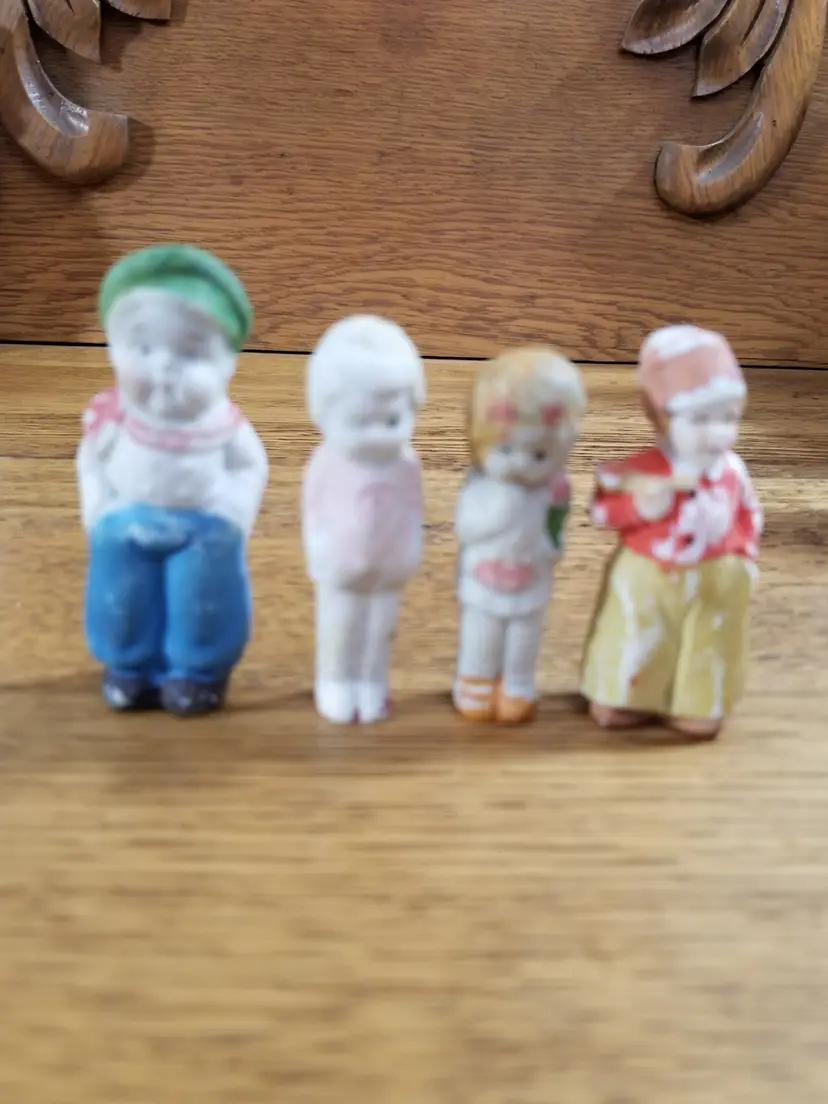 Vintage miniature Frozen Charlotte Bisque Doll Lot