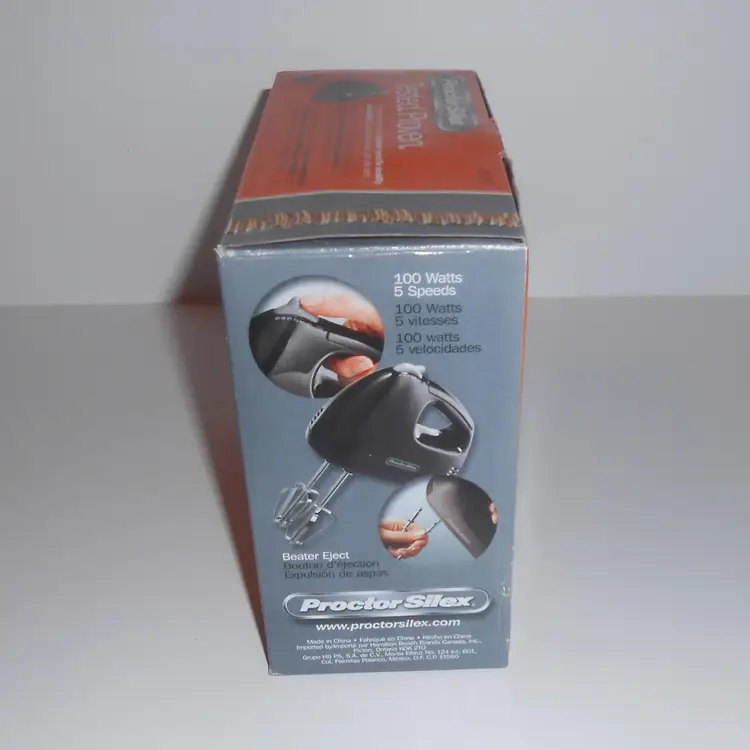 Proctor Silex Durable Easy Mix Electric Hand Mixer 5 Speed Model 62507