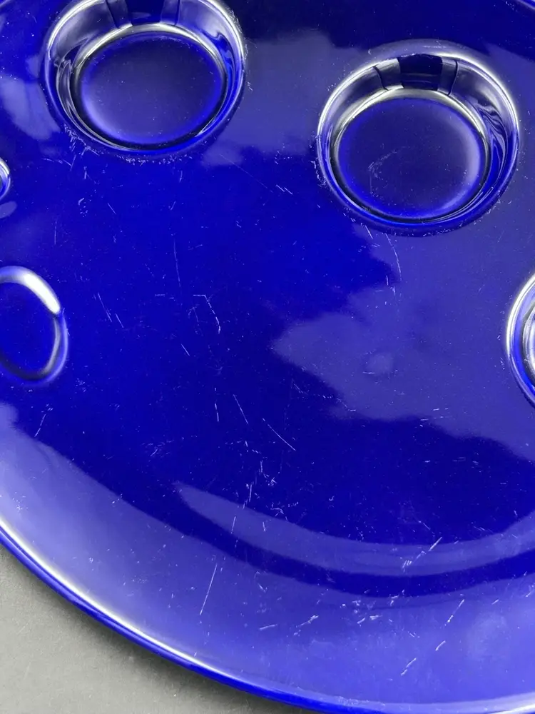 Dudson Cobalt, Blue Glass Artist Pallet Plate 12” England