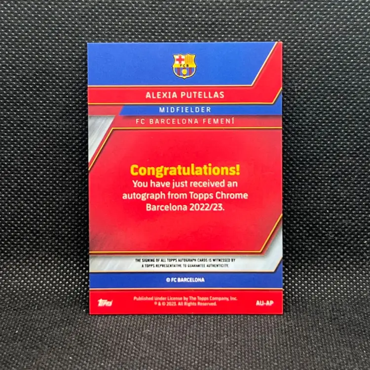 22/23 Topps Chrome Barcelona Auto Alexia Putellas #AU-AP
