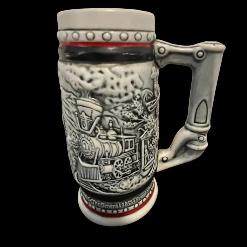 1985 Avon Iron Horse Locomotive Miniature Beer Stein
