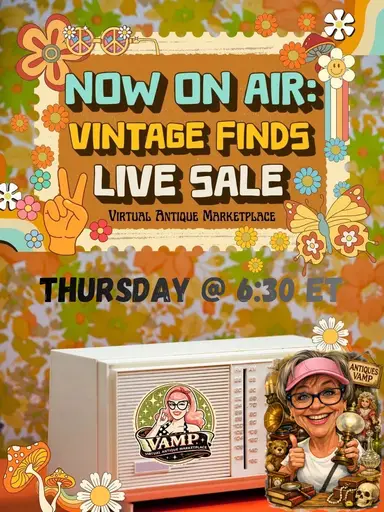 Pre Bids Are Now Open. THURSDAY NIGHT VINTAGE FINDS - LIVE