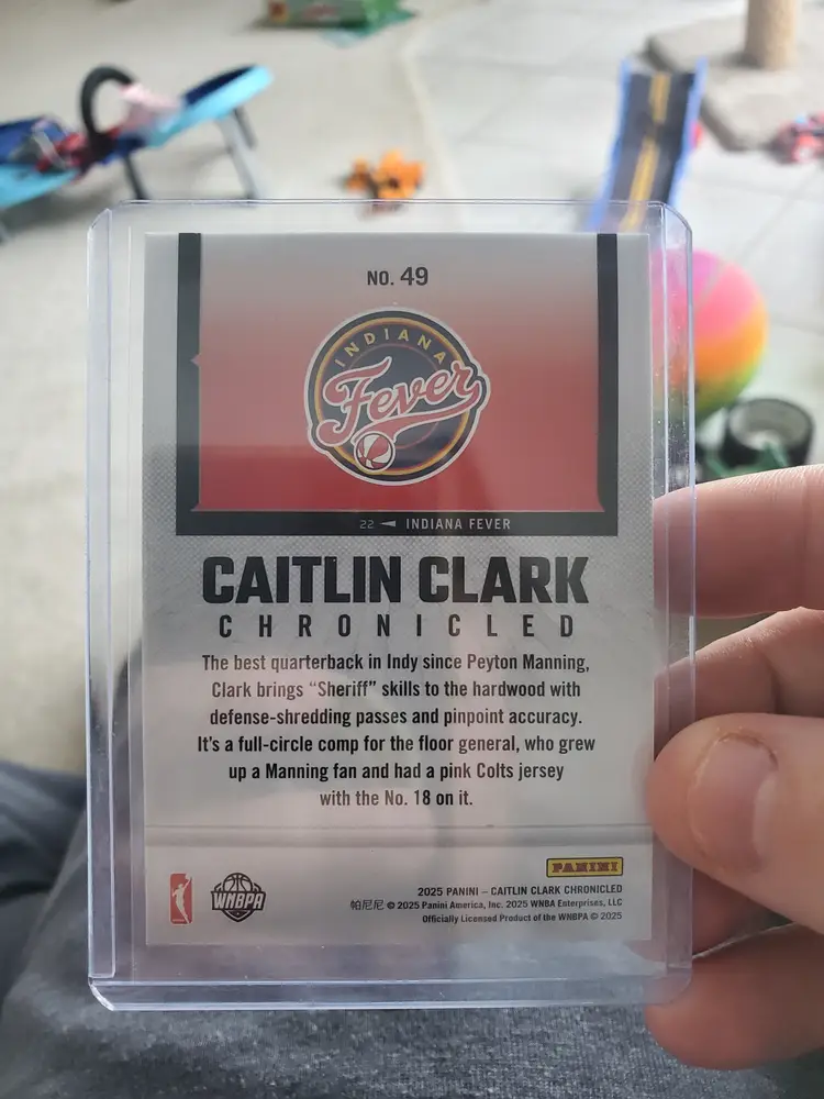 2025 Panini Caitlin Clark Chronicled #49 Holo SP Indiana Fever