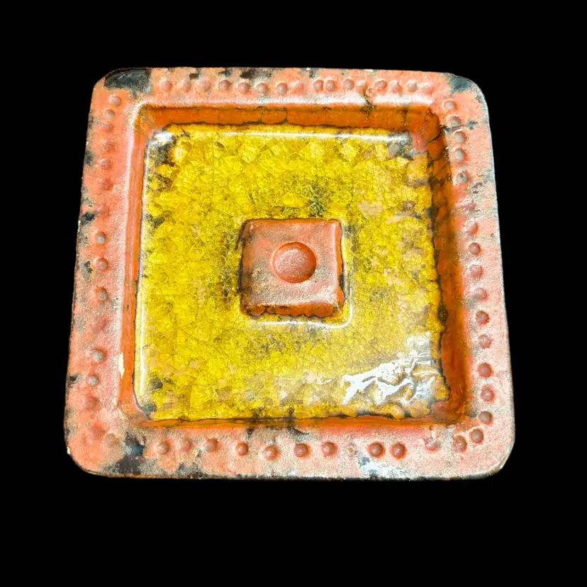 Retro MCM 1971 Portuguese Congressional Lisbon Dish 7.5”sq