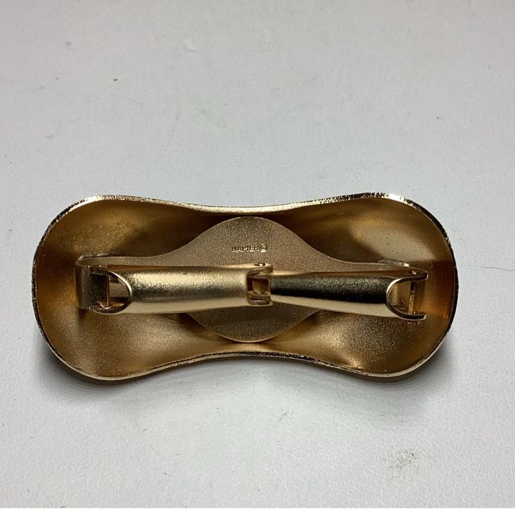 Scarf Clip Goldtone 1 1/2” signed NAPIER Like New Condition