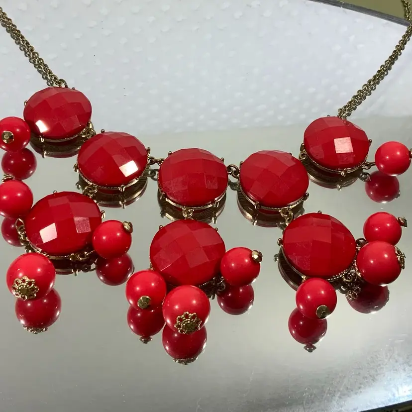 Vintage Costume Jewelry Chunky Beaded Necklace Orange Peach Coral And Gold Tone Metal And Pastel Peachy Pink Beads