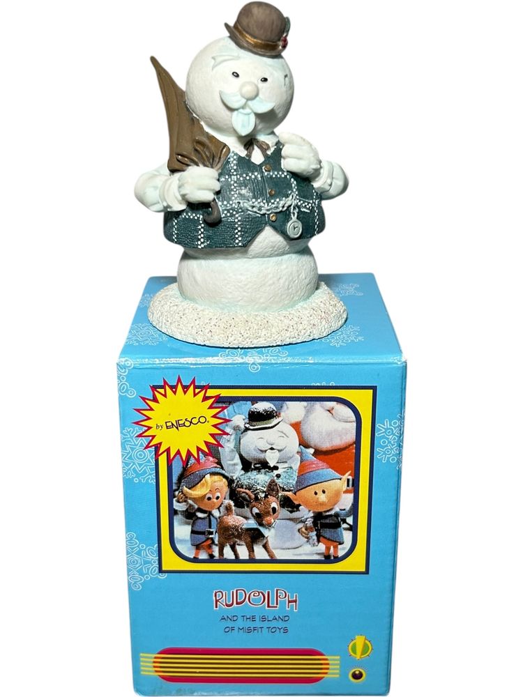 Enesco Rudolph & the Island Misfit Toys Mini Figurine Sam Snowman 857831 w/Box
