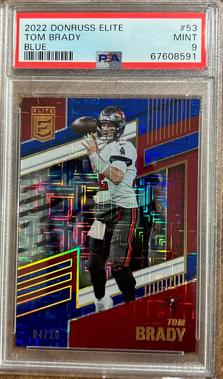 2022 Tom Brady PSA 9 
Donruss Elite-Blue
#04/10