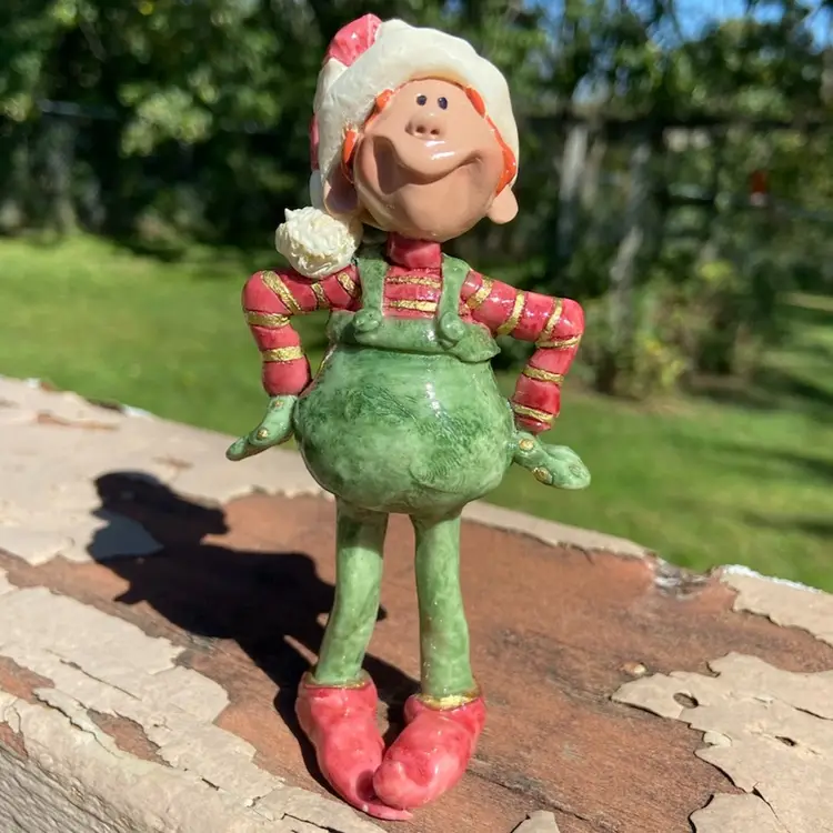 2000 Nancye Williams Elf Figurine NW8502, Coyne’s & Company. 4 5/8”h. *Read