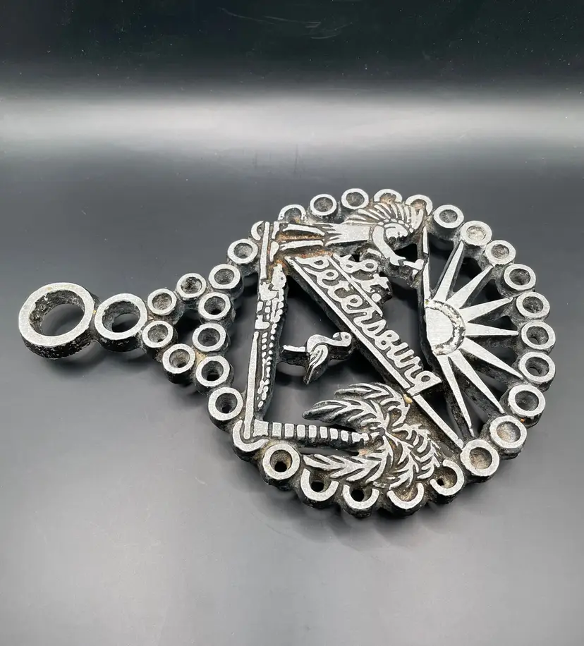 Vintage St. Petersburg (FL) Cast-Metal Trivet