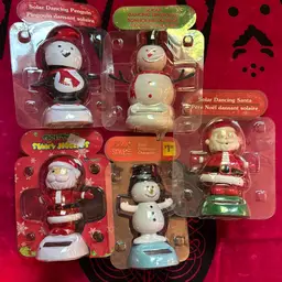 Lot Of 5 Xmas Solar Dancers