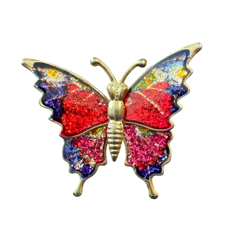 Butterfly Brooch 1 1/3” X 1 1/2”
