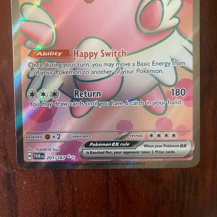 Pokémon TCG Twilight Masquerade Chansey ex 201/167