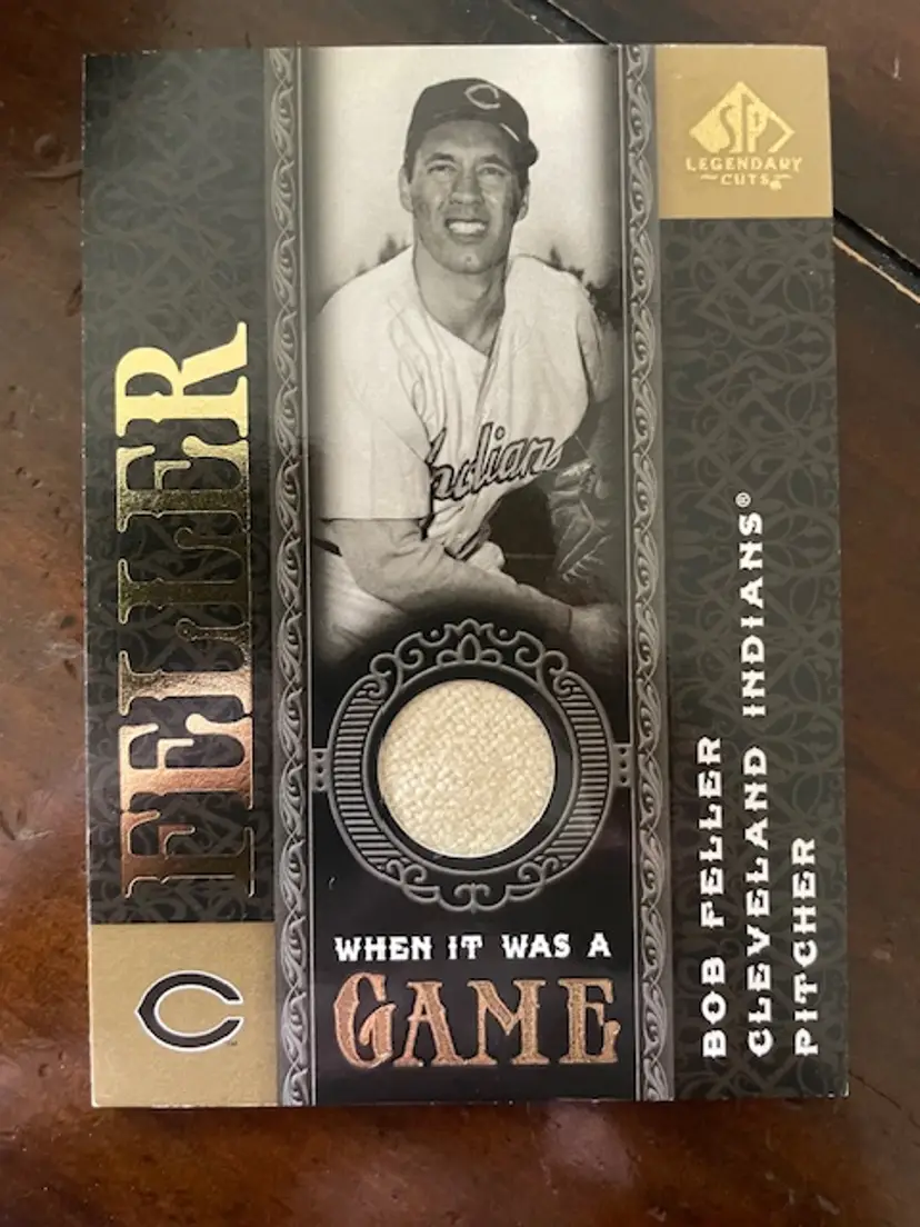 2007 SP Legendary Cuts Bob Feller Game-Used Memorabilia Card