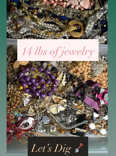 14lbs Of Jewelry $2 Starts!