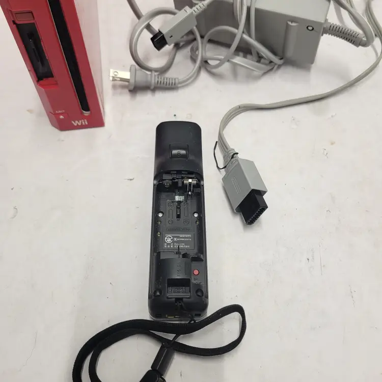Nintendo RVL001 Wii Red Console For Parts Untested