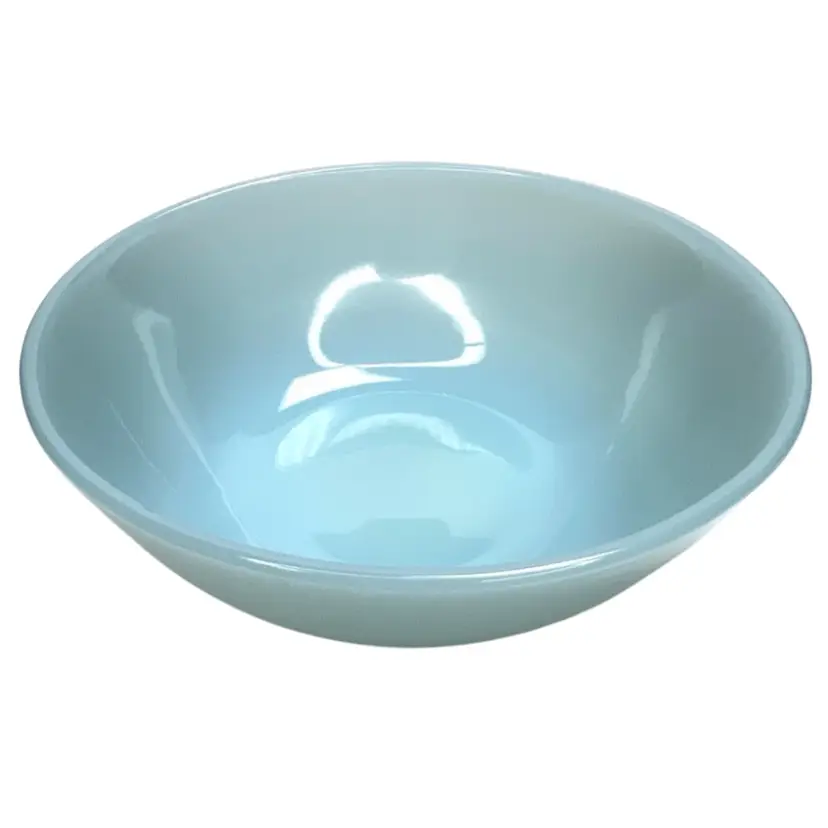 Fire-King Turquoise / Delphite Blue 💙 4” Small Berry Fruit or Dessert Bowl. 1951-1960 Anchor Hocking. 4-1/2”.